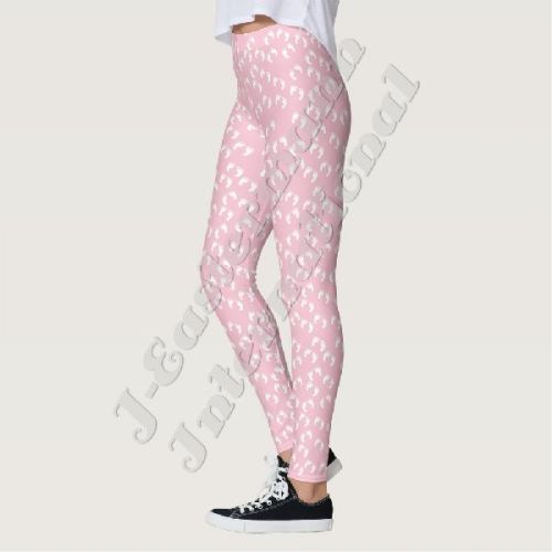 Ladies Baby Foot Print Full Sublimation Printed Leggings LP-46