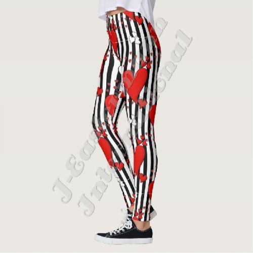 Lycra Fabric Ladies Full Sublimation Printed Leggings LP-70