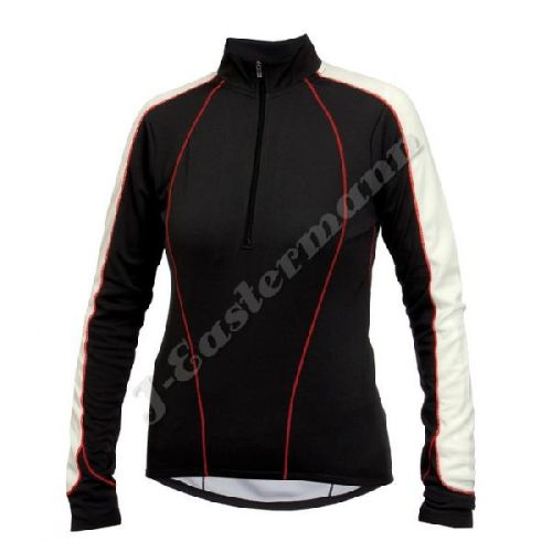 Ladies Half Zipper Long Sleeve Cycling Jersey JEI-9753