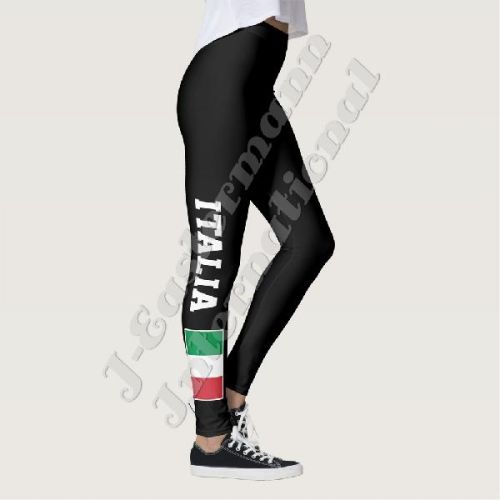 Ladies Italian Flag Full Sublimation Printed Leggings LP-62