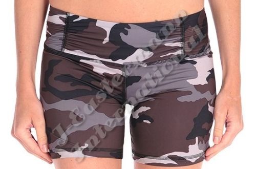 Lycra Fabric Ladies Sublimation Printed Yoga Shorts JEI-9139-PS