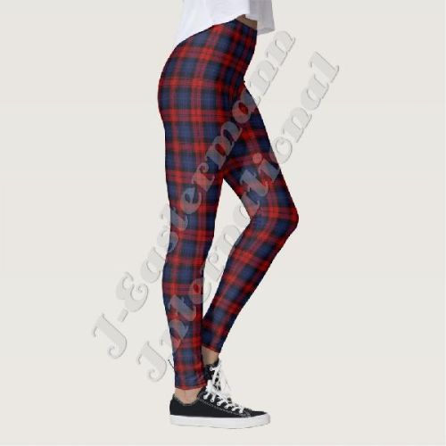 Ladies Tartan Print Full Sublimation Printed Leggings LP-55