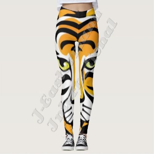 Ladies Tiger Print Full Sublimation Printed Leggings LP-71