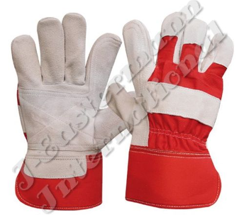 Leather Double Palm Work Gloves Natural Crust JEI 1123.02NR