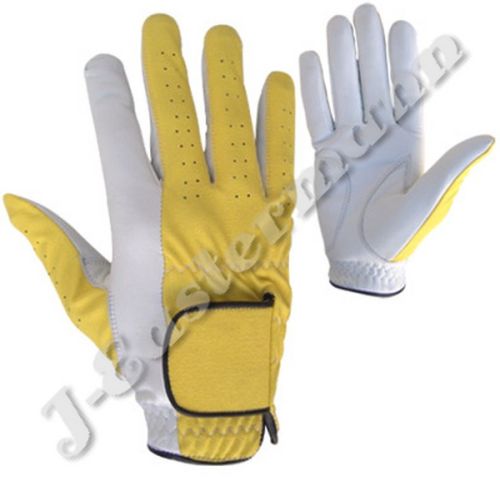 Leather Two Tone Golf Gloves JEI-N1656, Brand Name : OEM