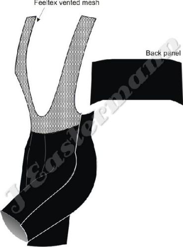 Mens Customizable Cycling Bib Short JEI 9157