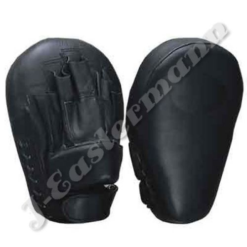Professional Black Leather Boxing Focus Mitts JEI-3560