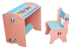 Wooden Kids Chair Table Set, Color : Multicolor for Children\'s Room