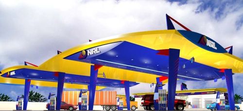 Metal Petrol Pump Canopies, Feature : Water Proof, Whether Resistance