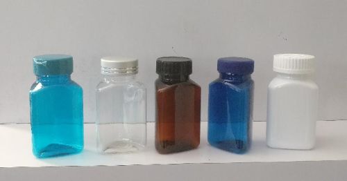 130 ML Triangle Tablet Jar For Medicine Storage