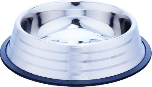 Silver Stripe Non Tip Anti Skid Bowls