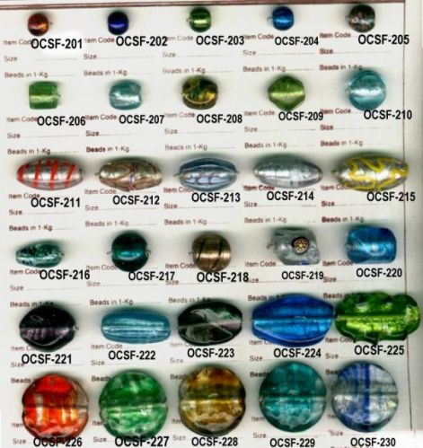 SFB - 12 Silver Foil Beads