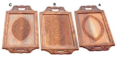 Non Polished Wooden Serving Tray, Feature : Attractive Pattern, Durable, Fine Finshed