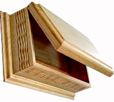 Rubber Wood Collar Container