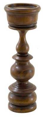 Modern Wooden Candle Holder, Color : Brown for Decorative