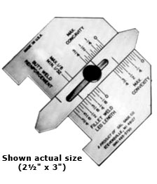 Automatic Weld Size Gauge