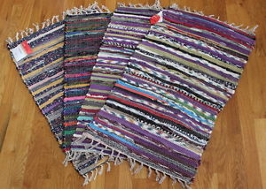 Rectangular Chindi Bath Mats, For Home, Size : 100x120cm