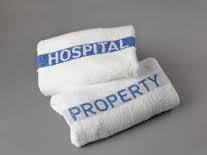 Plain Hospital Towels, Color : White