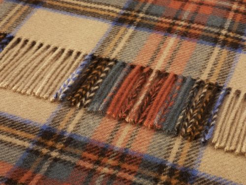 Tartan Wool Throws, For Blanket Use, Size : 40x35inch, 45x40inch, 50x45inch