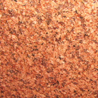 Rectangular Polished Bruno Red Granite, For Flooring, Kitchen Countertops, Staircases, Pattern : Doted