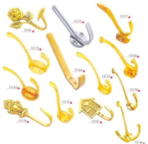 Brass Hooks, Packaging Type : Multicolor for Rooms Bathrooms