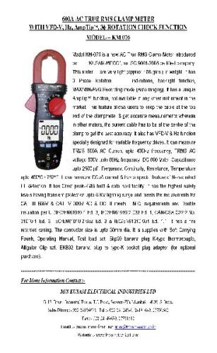 Digital Clamp Meters, Display Type : LCD Display
