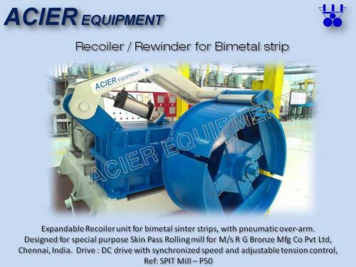 Recoiler For Bimetal Strips, Features : Easy Installation, High Strength, High Durability, Corrosion Free