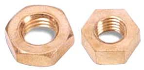 Brass Nuts, Color : Golden