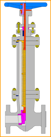 Cast Bellow Seal Gate Valve Flanged Ends