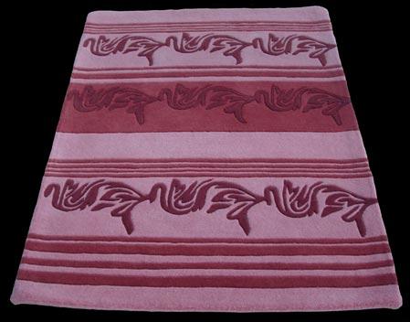 Pink Wool Floor Carpet