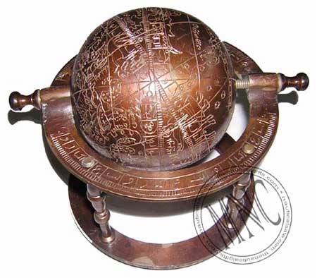 Polished Full Brass Armillary Sphere Globe