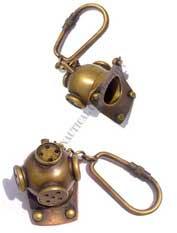 Brass Divers Helmet Keychain