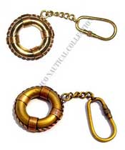 Plain Brass Tube Key Chain