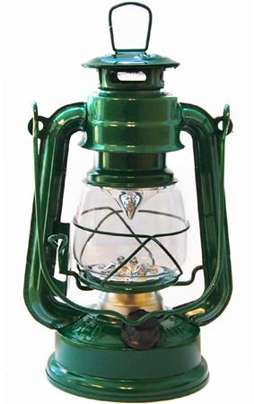 Metal Frame Green Rechargeable Solar LED Lantern