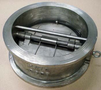 Stainless Steel Dual Plate Wafer Check Valves, Color : Grey