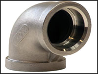 Stainless Steel 90° Elbow Forged Threaded Fittings, Size : 1/4”NB TO 4”NB