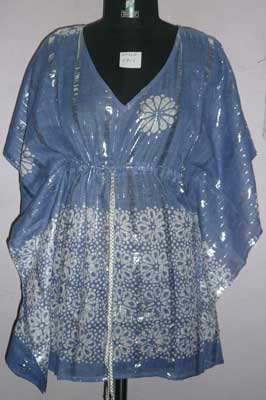 Cotton Lurex Kaftan