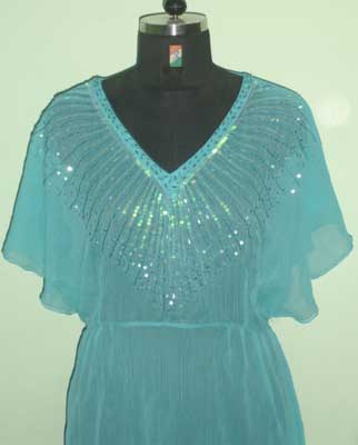 Cotton Sequin Top