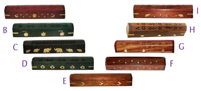 Wooden Incense Burner Box
