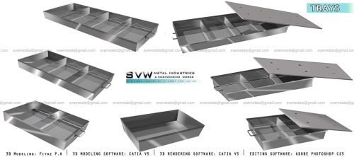 Stainless Steel Fabricated Tray, Size : Multisize