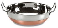 Stainless Steel Copper Bottom Kadai