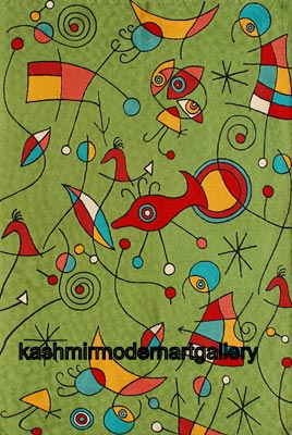 Silk Chain Stitched Miro Rugs