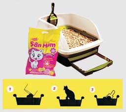 Clumping Cat Litter (San Him), Packaging Type : Bag