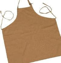 Plain APN01 Brown Cotton Apron, Gender : Female