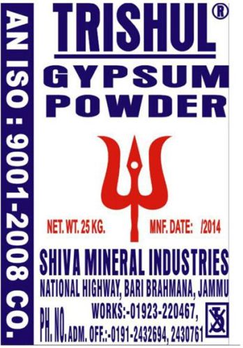 Gypsum Powder, For Construction Industry, Purity : 100%