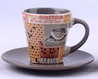 Ceramic Coffee Mug Cups With Saucer
