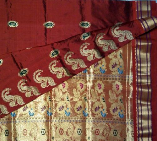 Paithani With Jacquard Meena Work