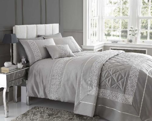 Cotton Designer Bed Linen, Packaging Type : Gray for Bedroom