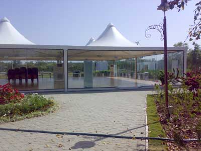 Reliance Jamnagar 3 Tensile Canopies, For Garden