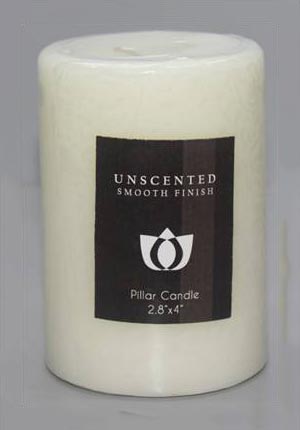 Plain Wax 2.8x4 Smooth Pillar Candle, Feature : Attractive Pattern, Fine Finished